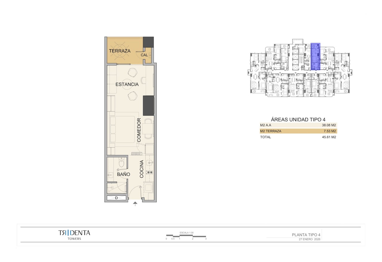 Tipo de Unidad Tridenta