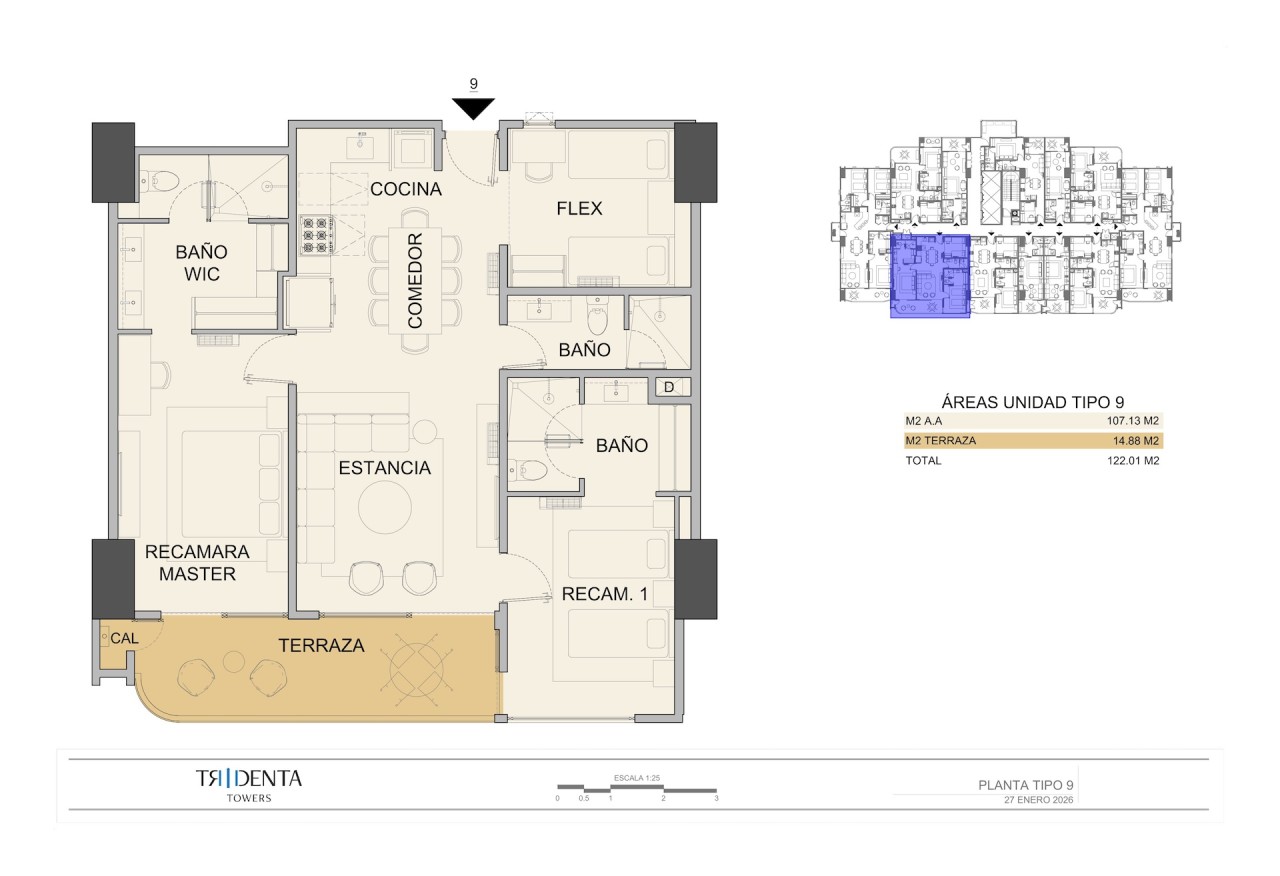 Tipo de Unidad Tridenta