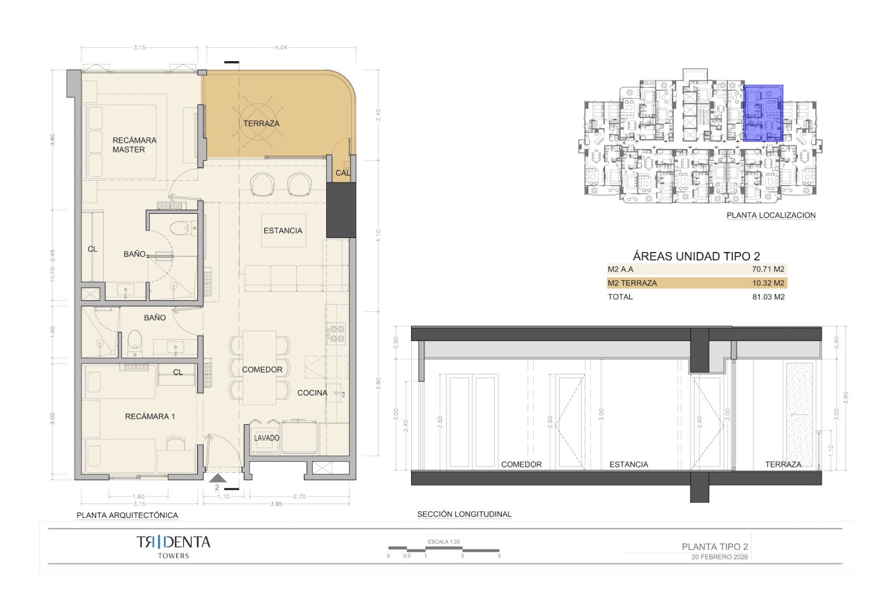 Tipo de Unidad Tridenta